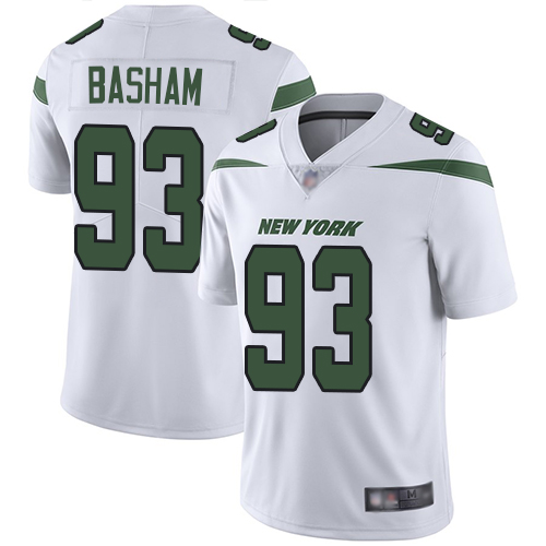 New York Jets Limited White Youth Tarell Basham Road Jersey NFL Football #93 Vapor Untouchable->youth nfl jersey->Youth Jersey